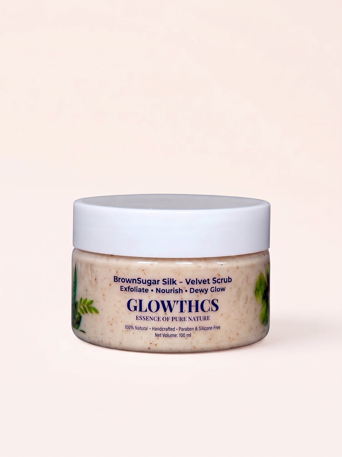 Glowthcs Brown Sugar Silk Velvet Scrub 100ML for smooth skin texture