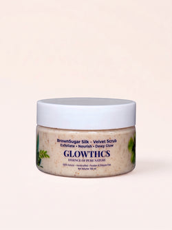 Glowthcs Brown Sugar Silk Velvet Scrub 100ML for smooth skin texture