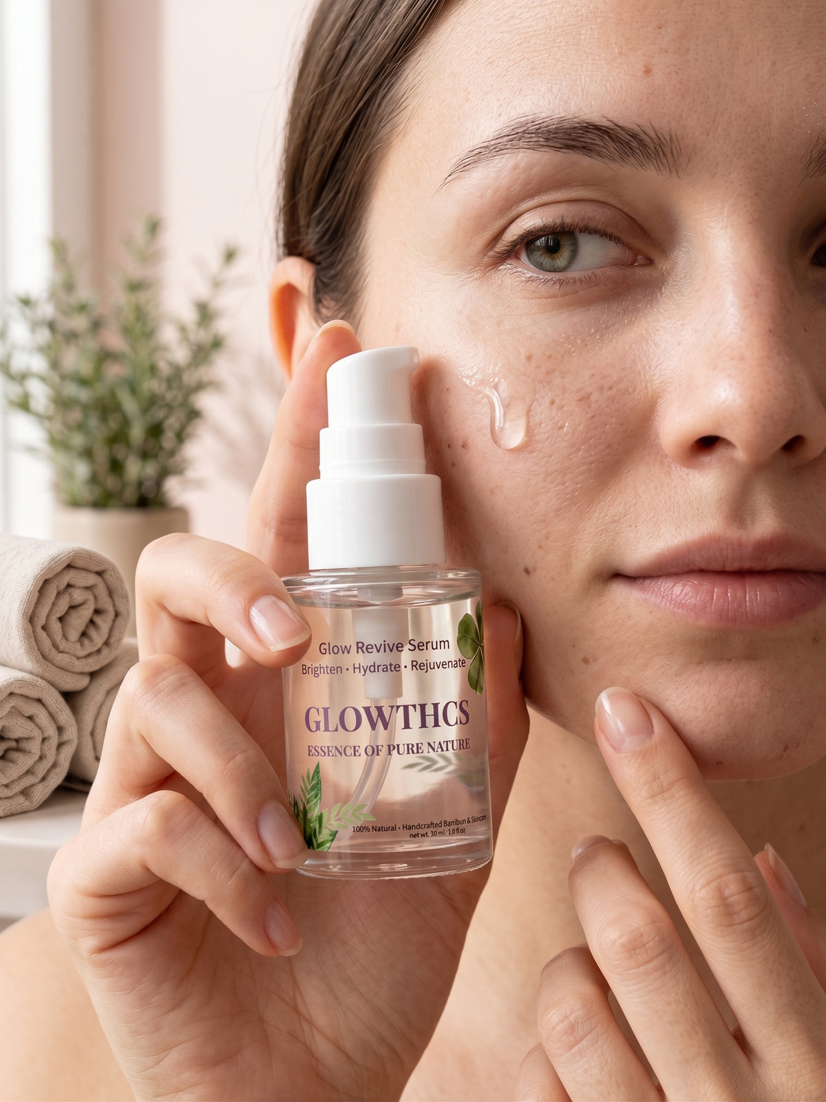Lightweight and non-sticky texture of Glowthcs face glow serum