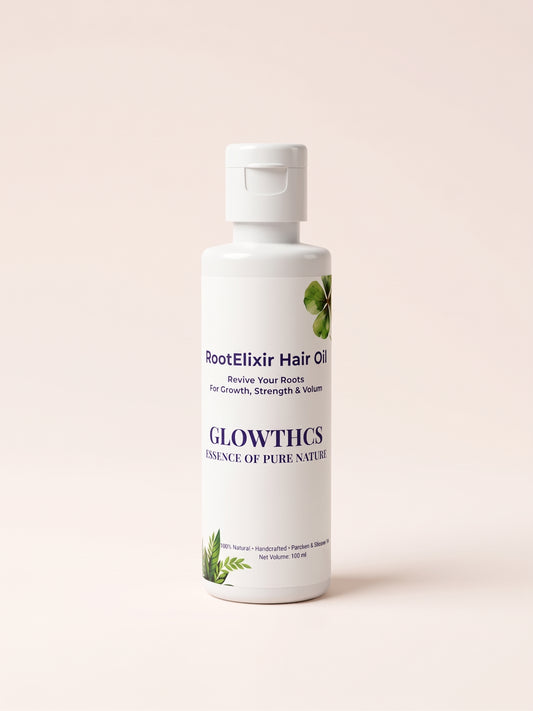 Glowthcs RootElixir Hair Oil - Best organic hair oil for hair fall control